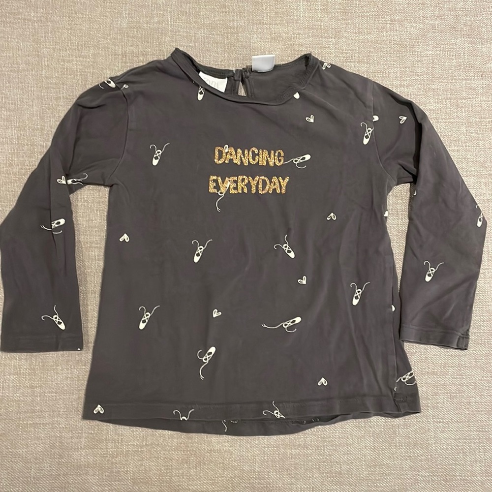 3-4years Zara Dancing Everyday long sleeve shirt